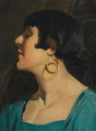 Bonhams : David Jagger R.O.I. (British, 1891-1958) Self Portrait 40.6 x  30.5 cm. (16 x 12 in.) (Painted in 1928)