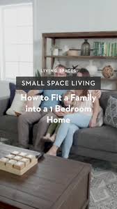 Small Space Living How To Fit A Family Into A 1 Bedroom Home Video Small Space Living Small Space Bedroom Small Spaces