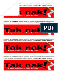 Internet line is needed to access the contain. Poster Merokok