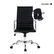 amazonsmile elecwish adjustable office executive swivel chair high back padded tall ribbed pu leather wheels a home furniture leather office chair chair