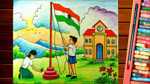 < 100 видео и каналов. How To Draw Republic Day Drawing Easy Independence Day Painting Youtube