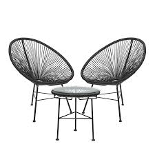 set 2 sillas 1 mesa en polietileno y acero new acapulco acapulco chair vintage furniture design vintage patio