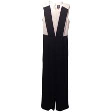 Pre Owned Vince Camuto Black And White Tuxido Style Romper Jumpsuit Black And White Romper Clothes Design Jumpsuit Romper