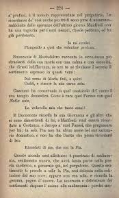 Pia chiedeva di ricordarsi di lei, di non dimenticare la sua morte per mano di colui che 'nnanellata pria disposando m'avea con la sua gemma. Pagina Storia Della Letteratura Italiana I Djvu 234 Wikisource