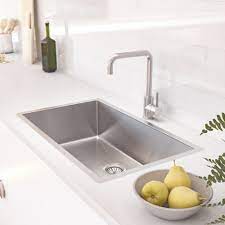 1160*500*200mm white granite quartz stone kitchen sink double bowls wi. Vari Single Sink 750mm Stainless Steel Rack Overflow Nz Abi Bathrooms Interiors