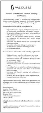 Visit payscale to research vice president (vp) finance & chief financial officer (cfo) salaries by city create financial plans as defined by the board of directors. Assistant Vice President Financial Planning And Analysis The Royal Gazette Bermuda News Business Sports Events Amp Community
