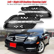 Apart from their practical functions, drls can considerably enhance the style of your c class. 2x Led Daytime Running Lights Drl Fog Lamp For Mercedes Benz C300 W204 Amg Sport Ebay