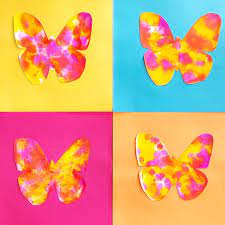 Painted Butterfly Art For Kids Oh Creative Day Instructions for how to draw a butterfly.