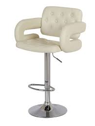 Cream Leather Chair Home Breakfast Kitchen Bar Pub Furniture Set Modern Stools Pub Furniture Leather Stool Leather Chair