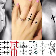 Want a tattoo that shows you walk in the line of your faith? Waterproof Temporary Tattoo Sticker Cross Compass Fake Tatto Finger Hand Arm Foot Flash Tatoo For Kid Girl Men Women Temporary Tattoos Aliexpress