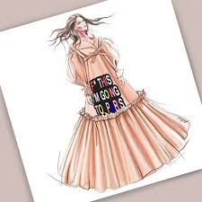 Viktor Rolf Couture Spring 2019 Viktorandrolf Fashionillustration Illustratio Fashion Illustration Illustration Fashion Design Fashion Model Drawing