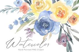 Maybe you would like to learn more about one of these? Watercolor Blue Yellow Flowers Bouquets Png 135236 Illustrations Design Bundles