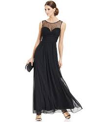 Xscape Dress Sleeveless Illusion Beaded Sweetheart Gown Dresses Women Macy S Gorgeous Clothes Womens Dresses Gala Dresses