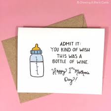 Be a part of her happiness and even add to the feeling with our warm and cute mother's day ecards. Funny First Mother S Day Card Unique 1st Mother S Day Card By Drawingablankcards On Etsy H Happy Mother S Day Card Mother Day Wishes Happy Mothers Day Wishes