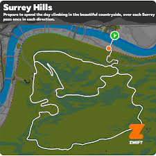 Участок виртуального заезда london, england, united kingdom. Race Recon London S Surrey Hills Zwift