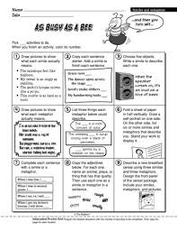 Keep Students Busy As Bees Reviewing Similes And Metaphors With His Language Arts Contract Perfect For The En Similes And Metaphors Language Worksheets Simile