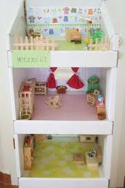 Babahaz Kartonbol Fa Berendezessel Cardboard Storage Cardboard House Doll House
