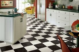 black & white vinyl flooring