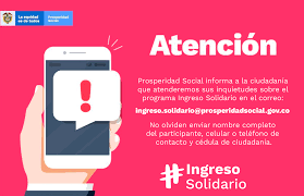 Lunes a viernes de 8:00 a.m. O Xrhsths Prosperidad Social Sto Twitter Atencion Le Recordamos A La Ciudadania Que Todas Las Inquietudes Sobre El Programa Ingresosolidario Seran Atendidas A Traves Del Correo Electronico Ingreso Solidario Prosperidadsocial Gov Co Recuerden Al