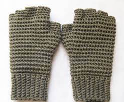 We'll teach you how to crochet so that you can start stitching scarves, hats and more. Men S Thermal Fingerless Gloves Crochet Pattern Etsy