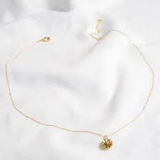 Check spelling or type a new query. Delicate Tiny Gold Daisy Pendant Necklace Lisa Angel