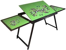 Suhey Wooden Jigsaw Puzzle Table Storage Folding Tilting Table 1500 Pcs Mat Amazon Co Uk Toys Games In 2020 Puzzle Table Jigsaw Puzzle Table Tilt Table