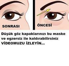 Dusuk Goz Kapaklari Kaldiran Yontem Bu Yontem Ile Ayrica Bu Maske Ile Goz Kapaklarinizi Kaldirabilirsiniz Videolu Eyelid Lift Face Acne Face Mapping Acne