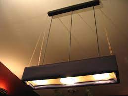How to cover fluorescent lights with fabric. Light Fixture Enclosure Hgtv