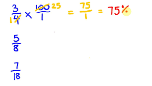 Multiply by 100 to change it to a percentage. Fractions To Percentage Calculations Youtube