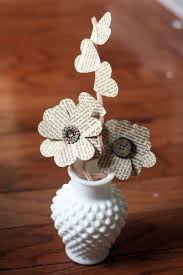 Stephanie Howell Book Page Flowers Flower Crafts Paper Flowers