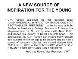 Physicist and science educator g venkatraman in his excellent book raman and his effect (universities press. Cv Raman