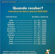 Porém a data pode mudar, pois a caixa faz o pagamento de acordo com o mês de. Abono Salarial 2020 2021 Pagamento Aos Trabalhadores Nascidos Em Agosto Comeca Hoje Guia Trabalhista