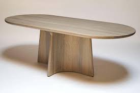 Button Racetrack Dining Table In Oxidized And Cerused Rift White Oak In 2020 Dining Table Custom Dining Tables Round Dinning Table