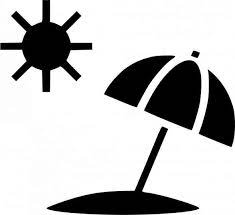 12 Beach White Icon Png Png Praia Preta