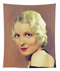Miriam Jordan, Vintage Actress Tapestry