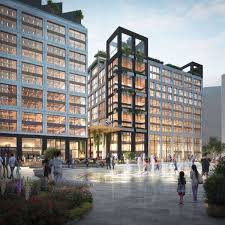 The scheme was strongly supported by the local authority of barnet, but strongly opposed by local traders in hendon. First Office Buildings At Brent Cross Town Unveiled