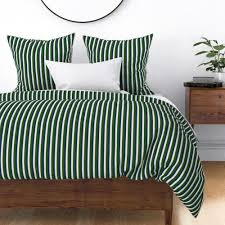 Elegant & beautiful green bedding to dress your bedroom look. Navy Blue Hunter Green And Cream Verti Spoonflower