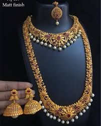 Bridal Set Gold Necklace Indian Bridal Jewelry Bridal Gold Jewellery Gold Jewelry Fashion