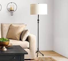 Pottery barn floor lamps are taking a high stage for today's trend in filling rooms with elegant ambiance of lighting. Jerome Iron Floor Lamp Pottery Barn