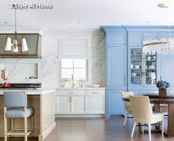 Three Toned Kitchens Blue Wood Trends Kitchens 34 Trends From Houzz For 2020 Kitchen Design Trends Popular Kitchen Designs Rustic Kitchen Cabinets