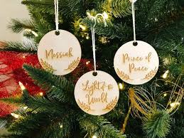 Names Of Christ Ornament Set Of 12 Christmas Ornament Wood Etsy In 2020 Wood Christmas Ornaments Christmas Ornaments Jesus Christmas Decorations