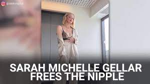 Sarah michelle gellar frees the nipple