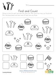 Labor day is celebrated on the first monday in september. Labor Day Find And Count Worksheet All Kids Network
