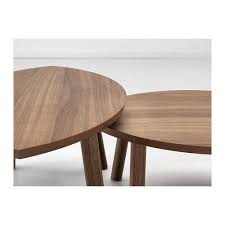 Stockholm Tables Gigognes Lot De 2 Plaque Noyer Plaque Noyer Table De Salon Design Table De Salon Tables Gigognes