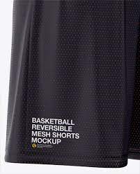 Download Basketball Reversible Mesh Short Mockup Back Half Side View In Apparel Mockups On Yellow Images Object Mockups
