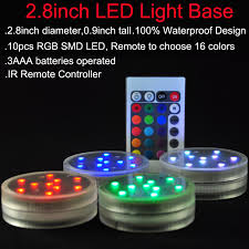 3aaa Battery Operated Ir Remote Controlled 10 Multicolors Smd Led Vase Light Submersible Led Light Waterproof Floralyte Light Battery Operated Led Light Lightbattery Operated Led Lights Aliexpress