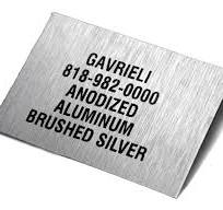 Anodized Aluminum Brushed Silver