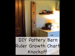 Diy How To Make A Pottery Barn Diy Ruler Growth Chart