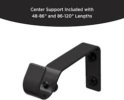Wrap the sheer over the curtain rod several times on each side of the binder clip. Buy Eclipse Wrap Around Window Curtain Rod 48 86 Black Online In Turkey B07sxmqcp5