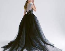 Black Wedding Dress Goth Wedding Dress Alternative Wedding Dress Empire Wedding Dress Black Lace Wedding Dress Black Lace Wedding Goth Wedding Dresses
